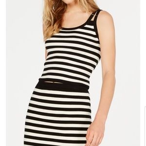 MICHAEL Michael Kors Strappy Striped Tank Top